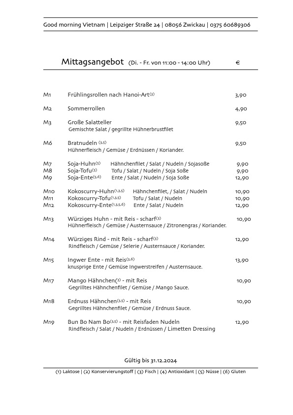 Menu Good Morning Vietnam-1