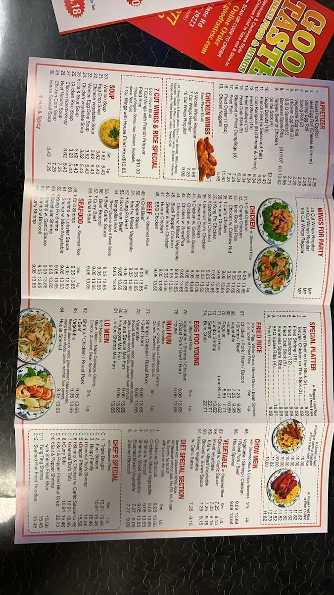 Menu Good Taste - Chinese Food & Wings-3
