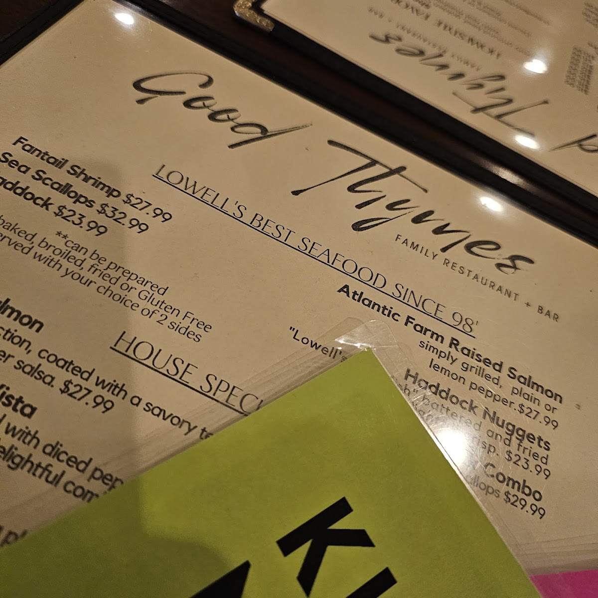 Menu Good Thymes Family Restaurant-10