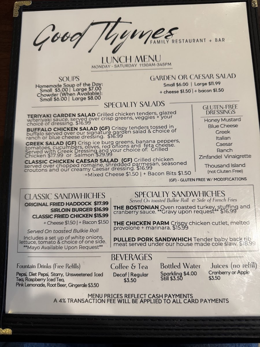 Menu Good Thymes Family Restaurant-3
