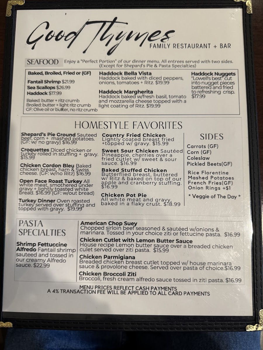 Menu Good Thymes Family Restaurant-4