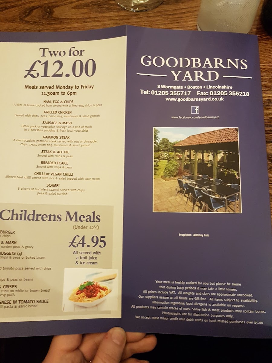 Menu Goodbarns Yard-6