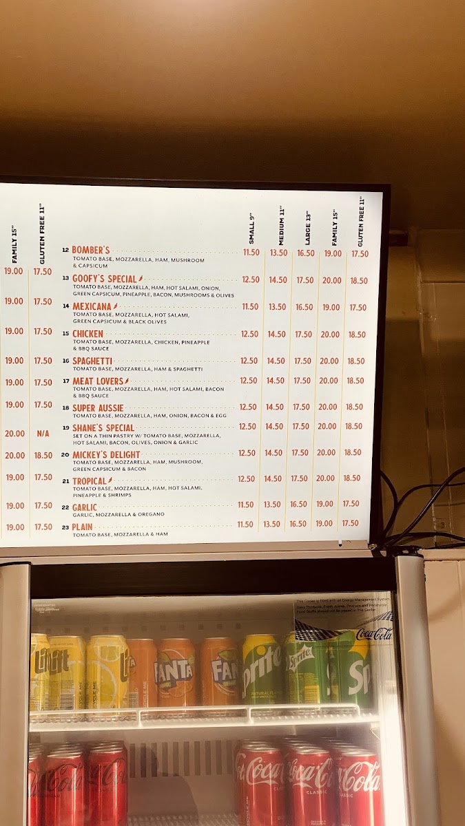 Menu Goofy's Pizza House-9