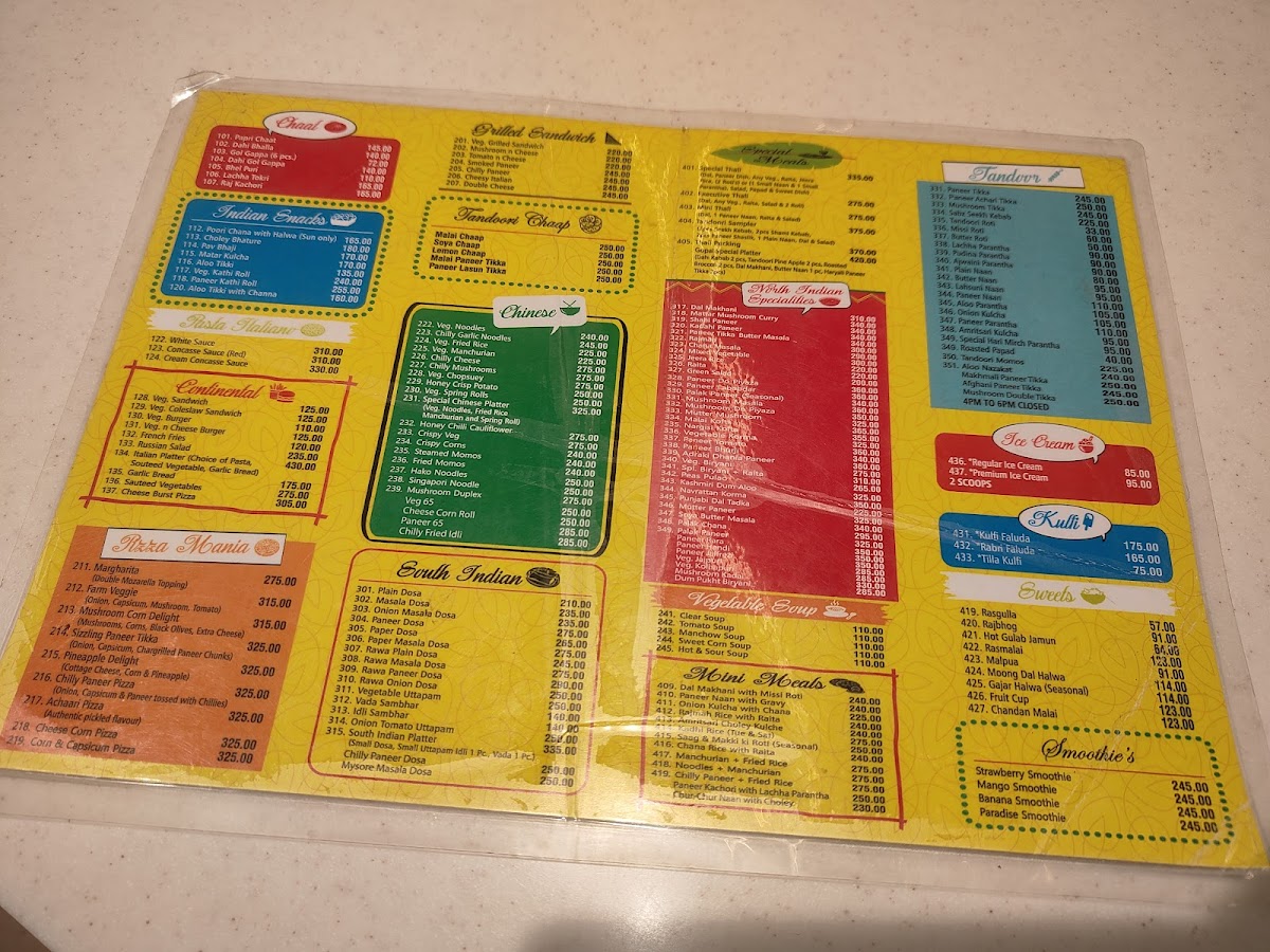 Menu Gopal Sweets Chandigarh-5
