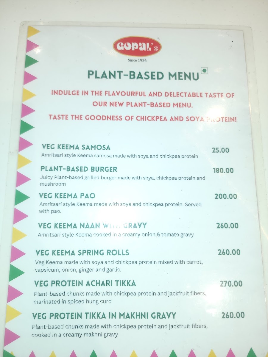 Menu Gopal Sweets Chandigarh-9