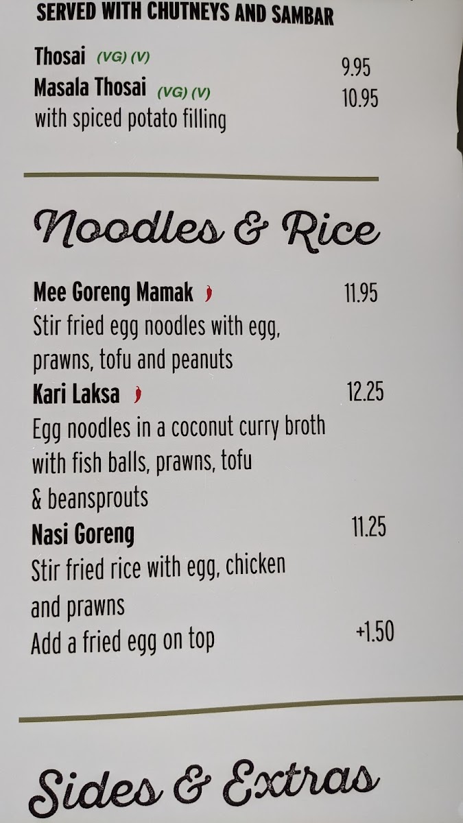 Menu Gopal's Corner Oxford Street-4