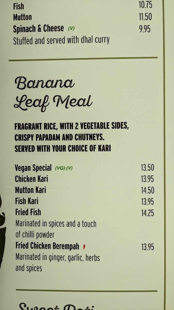 Menu Gopal's Corner Oxford Street-7