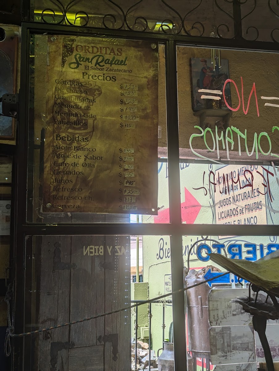 Menu Gorditas San Rafael-2
