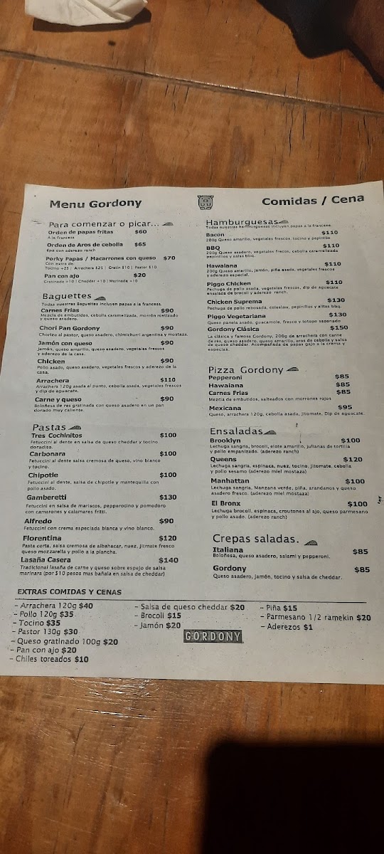 Menu Gordony Bistro-5