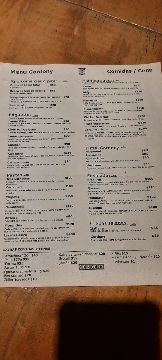 Menu Gordony Bistro-6
