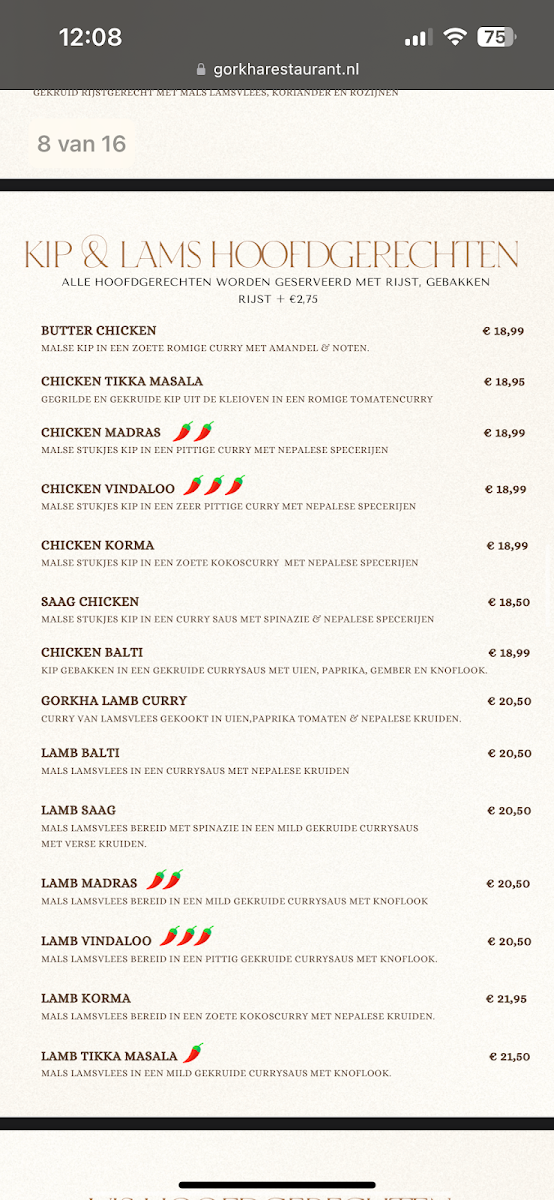 Menu Gorkha Nepalees & Indiaas Hilversum-10