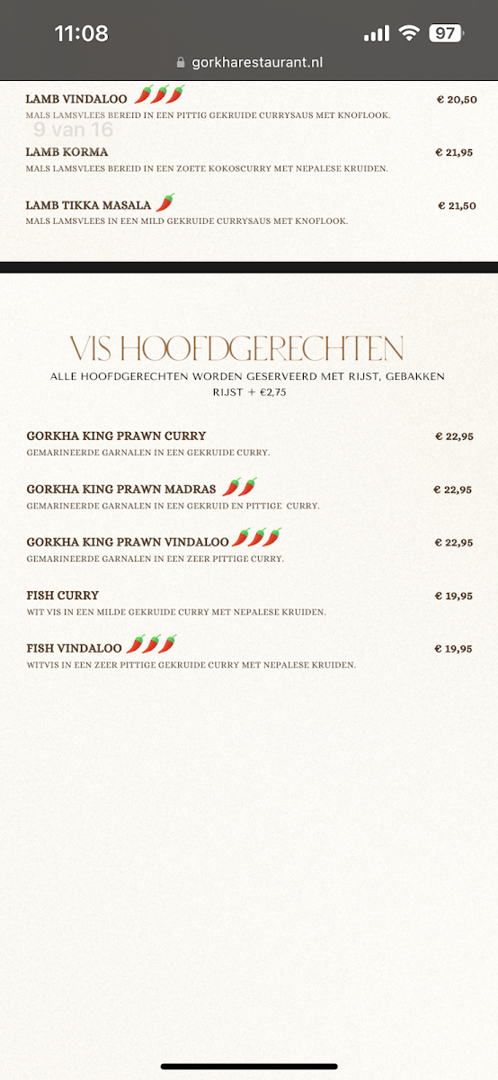 Menu Gorkha Nepalees & Indiaas Hilversum-5