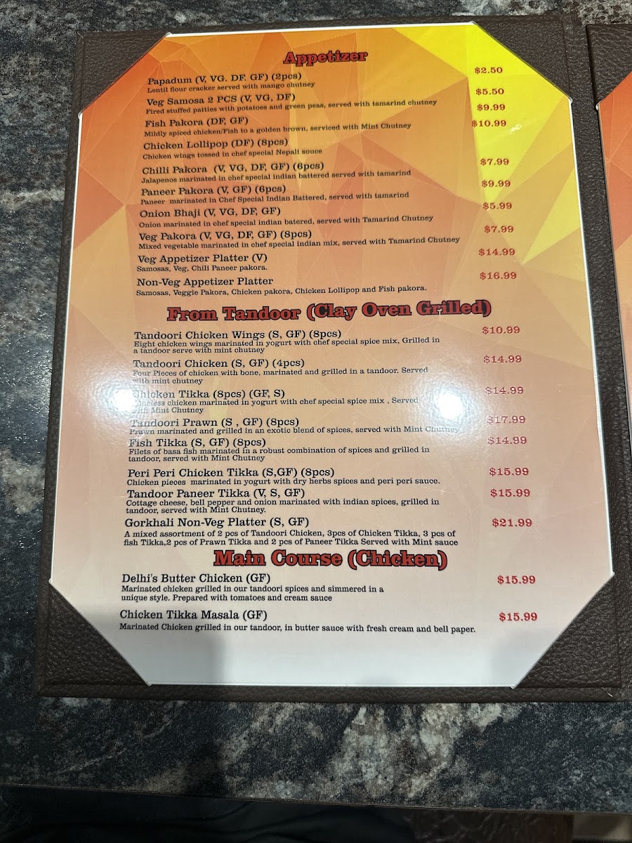 Menu Gorkha Spice - Indian & Nepalese Cuisine-2