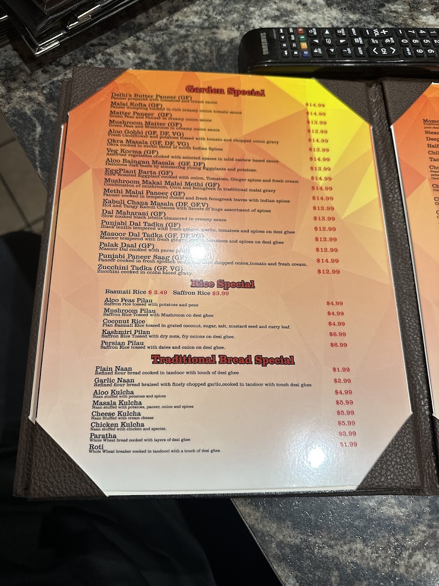 Menu Gorkha Spice - Indian & Nepalese Cuisine-6