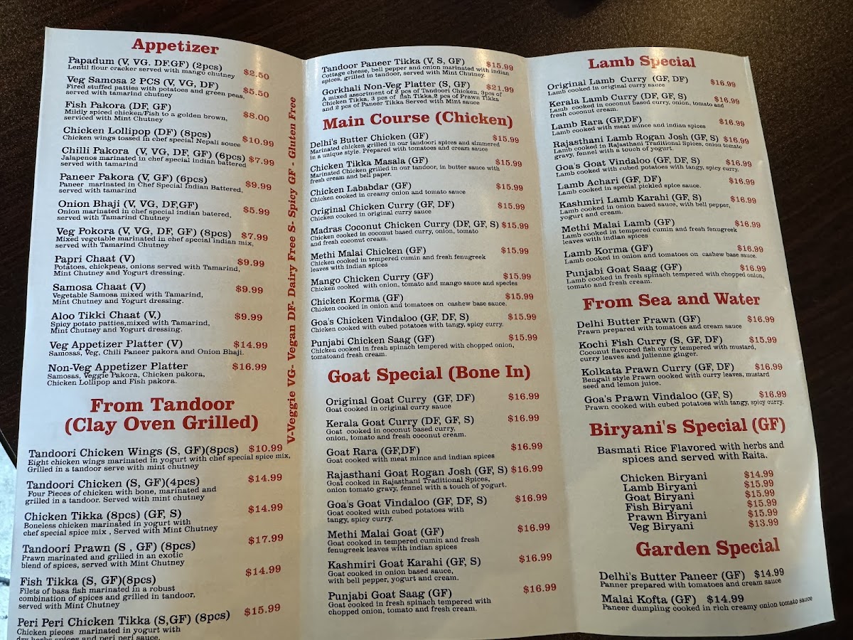 Menu Gorkha Spice - Indian & Nepalese Cuisine-8