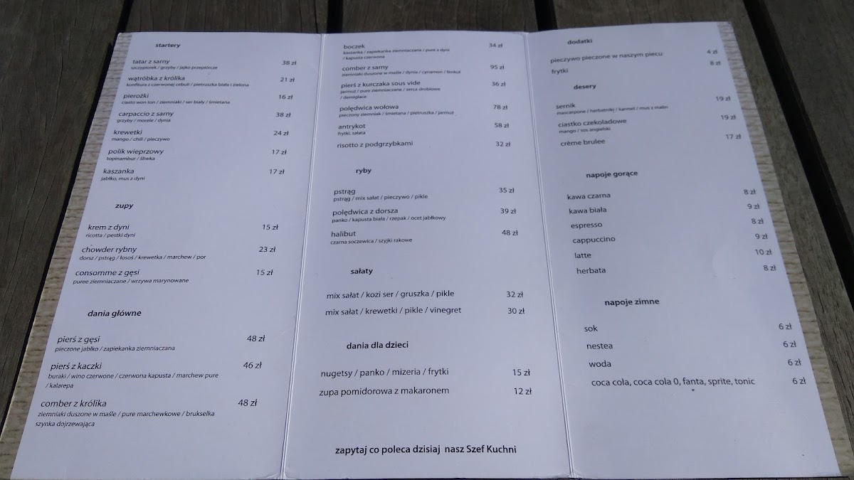 Menu Gosciniec Pod Zajacem-10