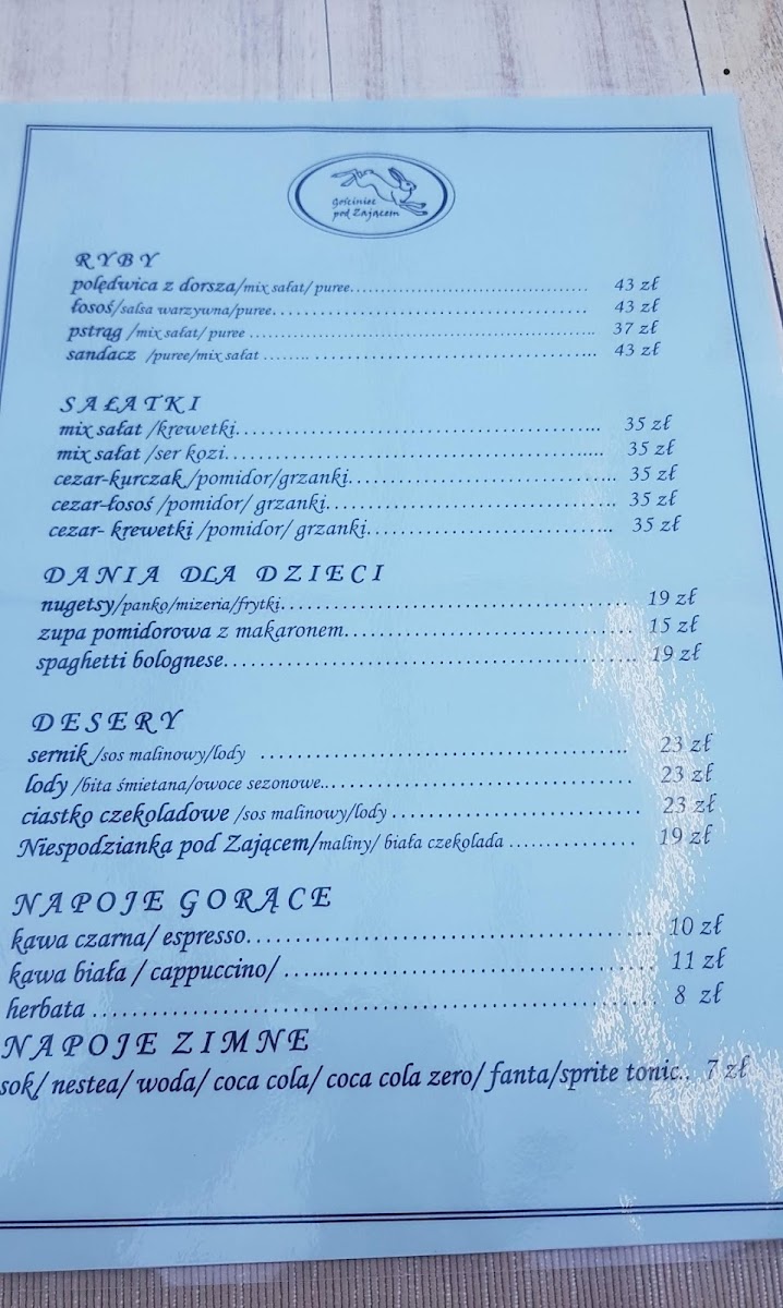 Menu Gosciniec Pod Zajacem-5