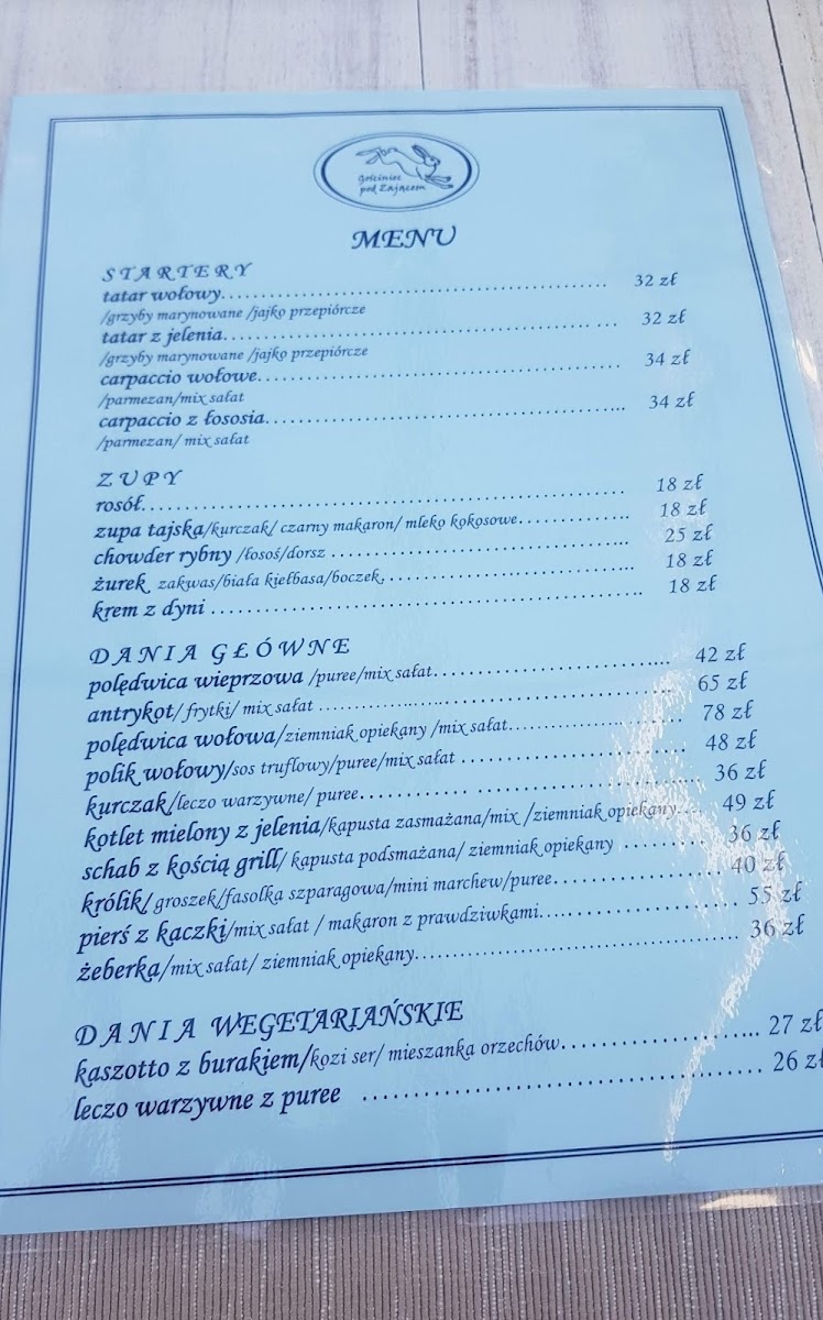 Menu Gosciniec Pod Zajacem-6