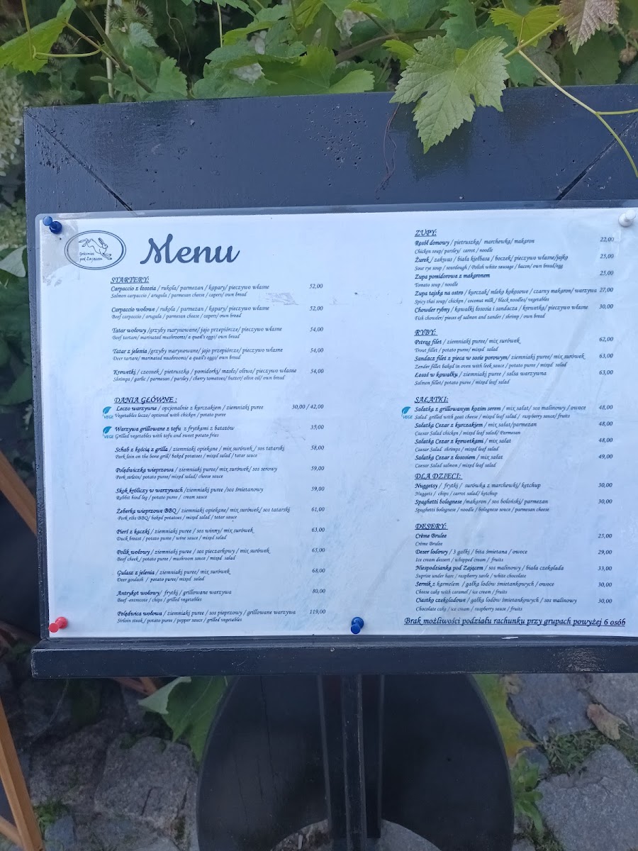 Menu Gosciniec Pod Zajacem-7