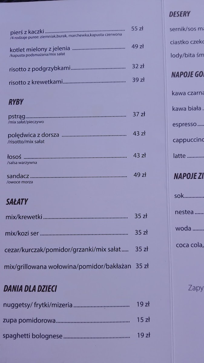 Menu Gosciniec Pod Zajacem-9