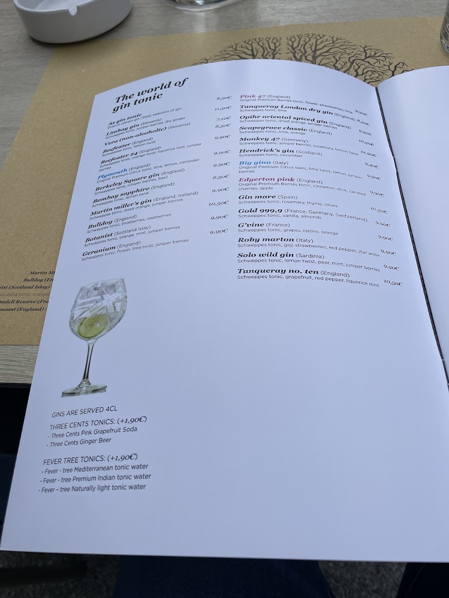 Menu Gostilna As-5