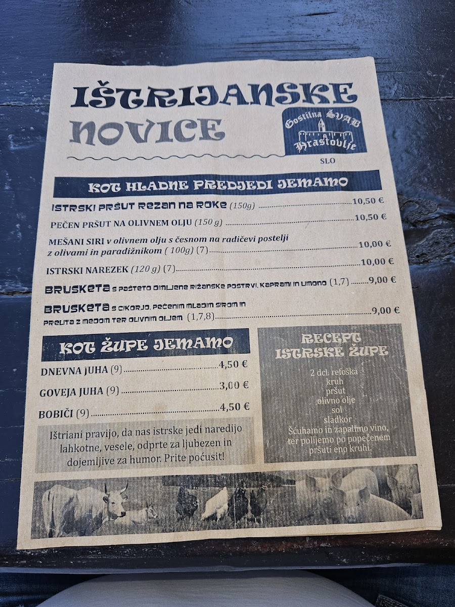 Menu Gostilna Švab-7