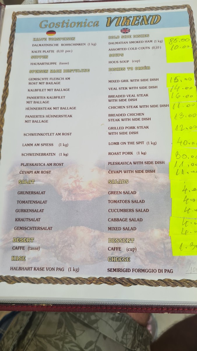 Menu Gostionica Vikend-1