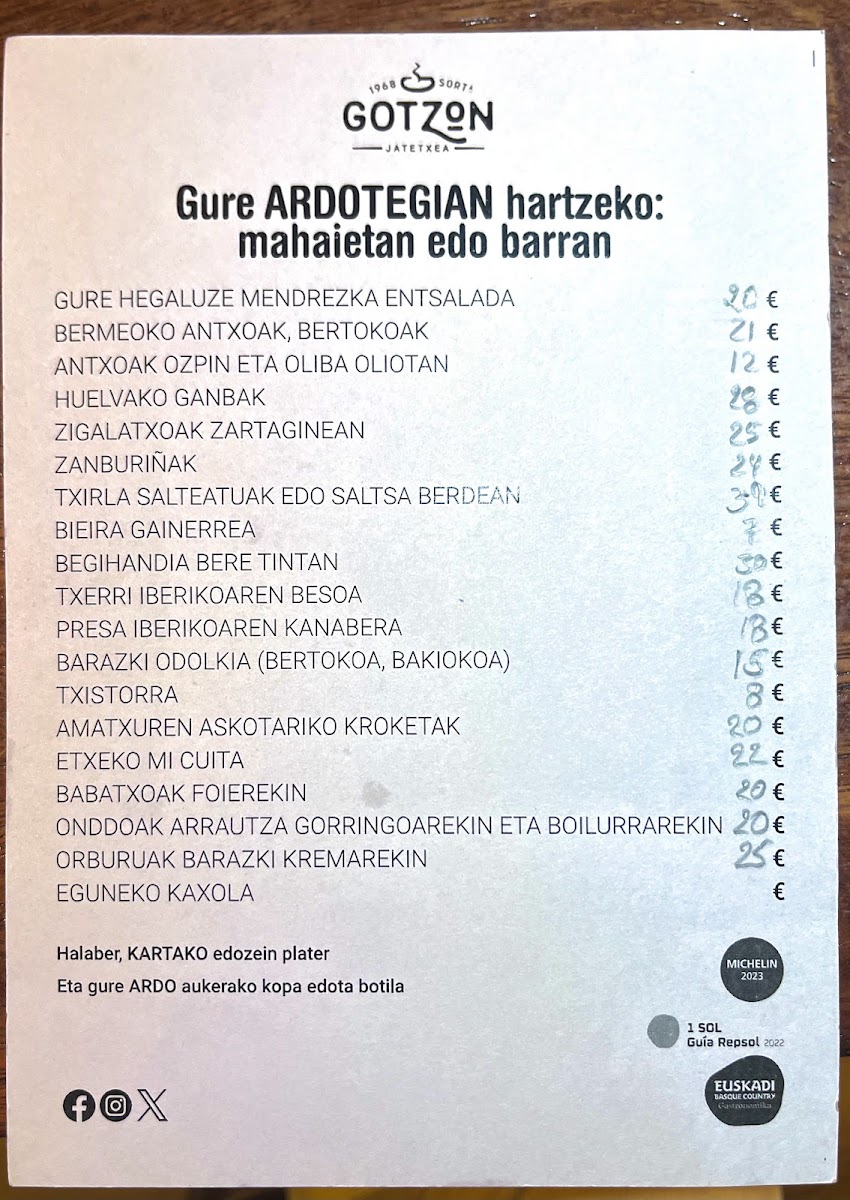 Menu Gotzon Jatetxea-1
