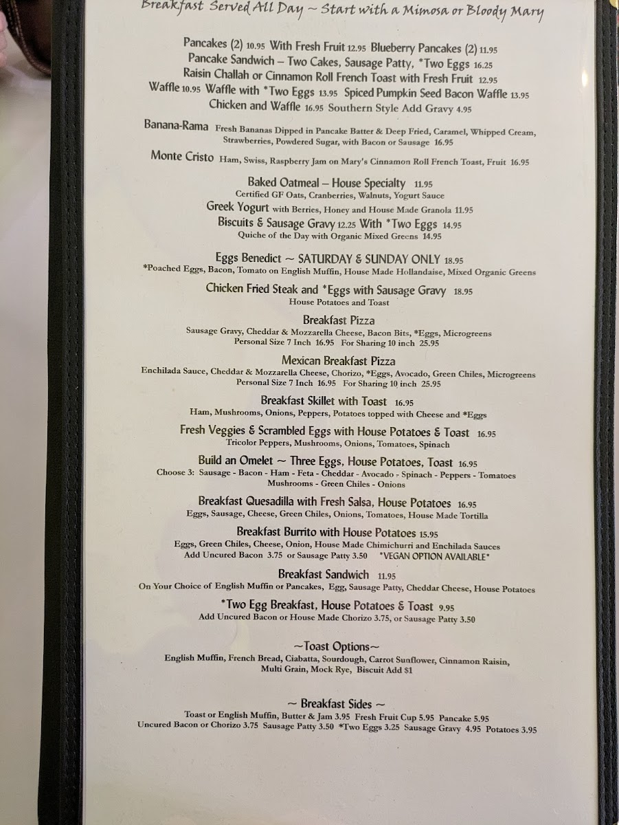 Menu Gourmet Girls Gluten Free Bakery/bistro-5