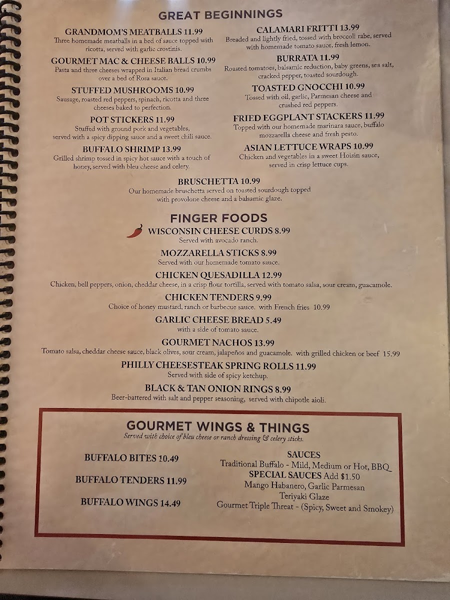 Menu Gourmet Italian Cuisine & Pizzeria-1