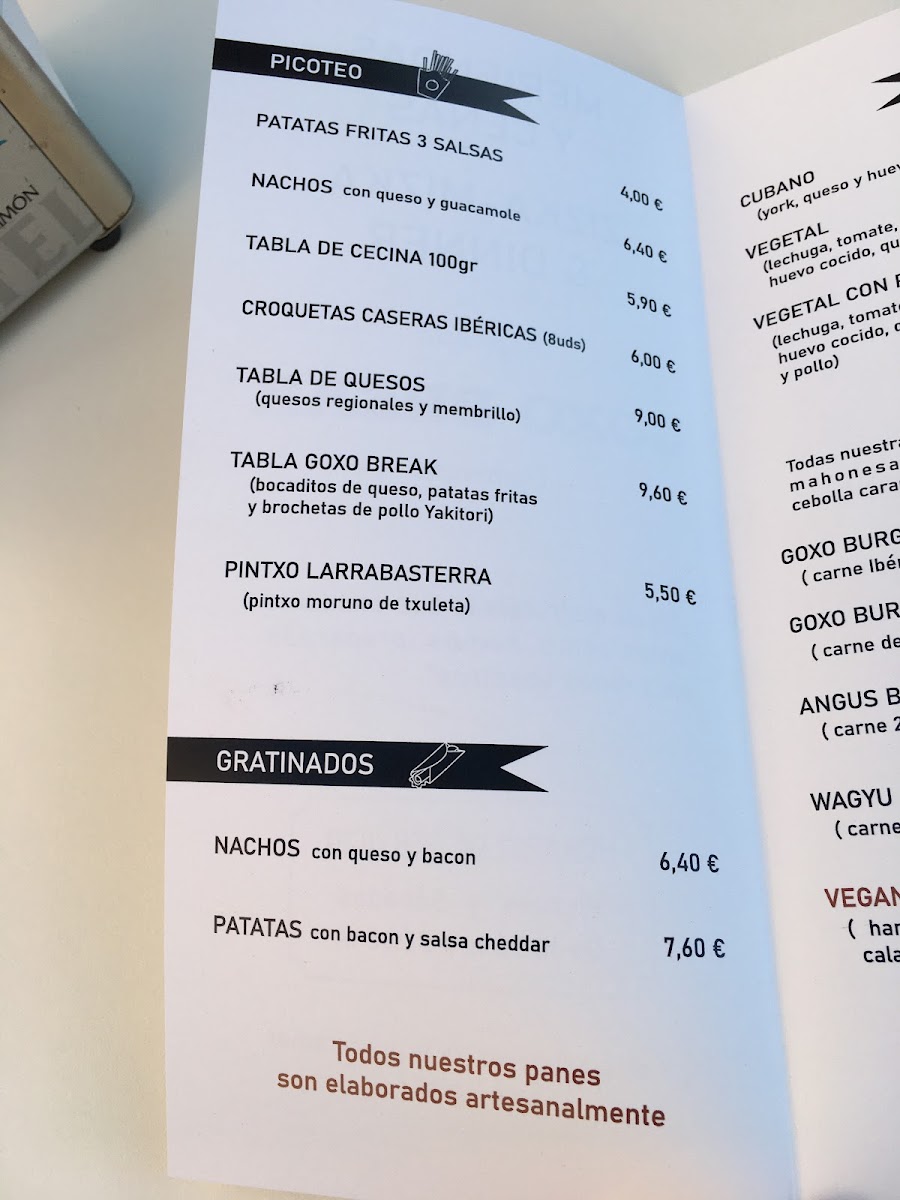 Menu Goxo Break-3