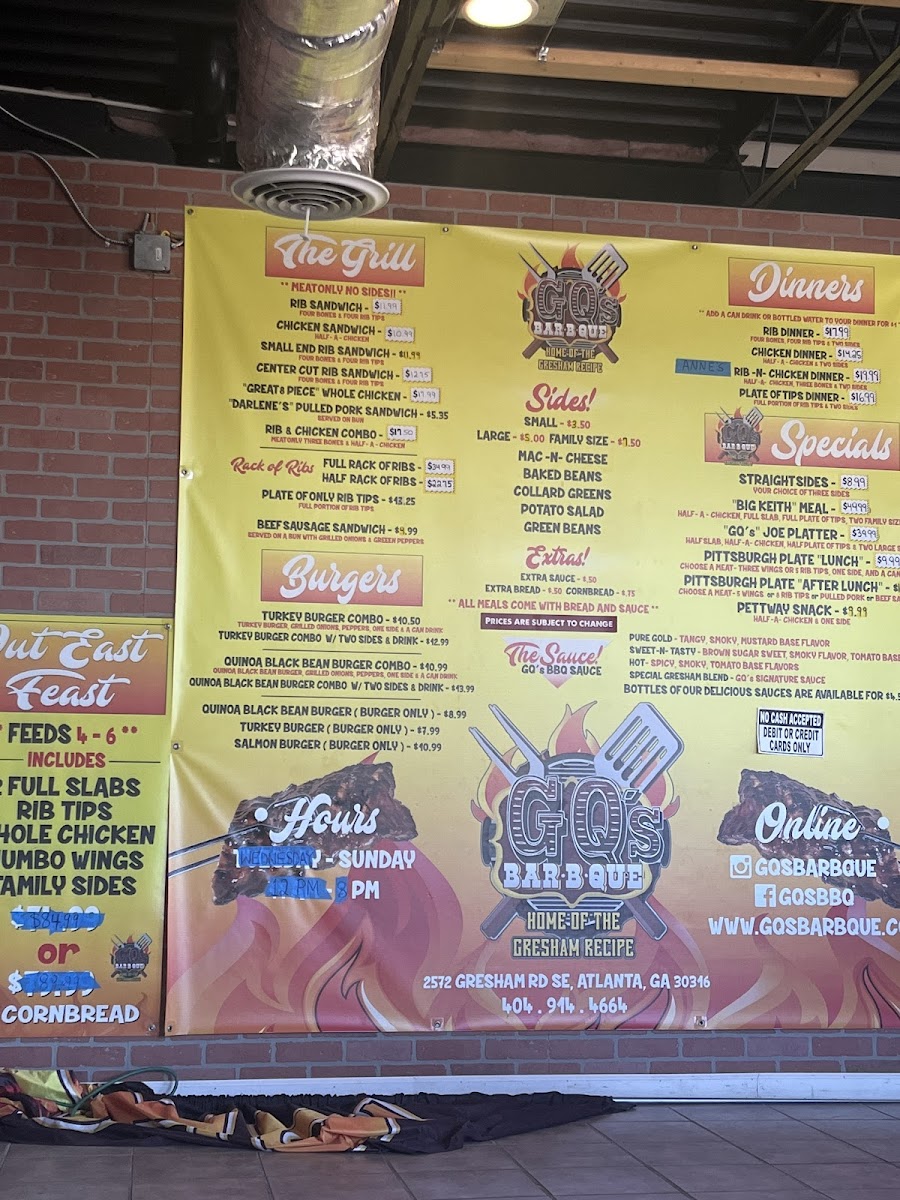 Menu Gq's Bar-B-Que-10