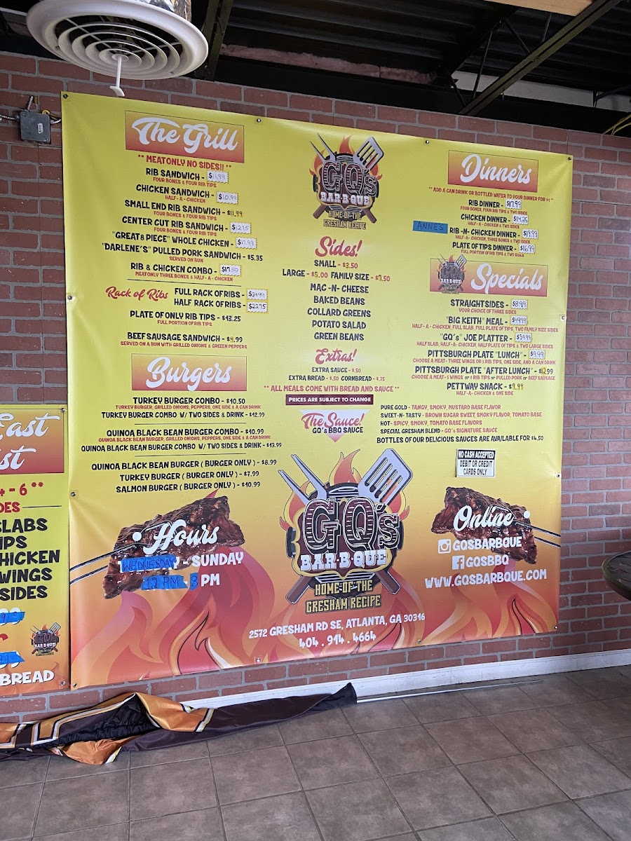 Menu Gq's Bar-B-Que-8