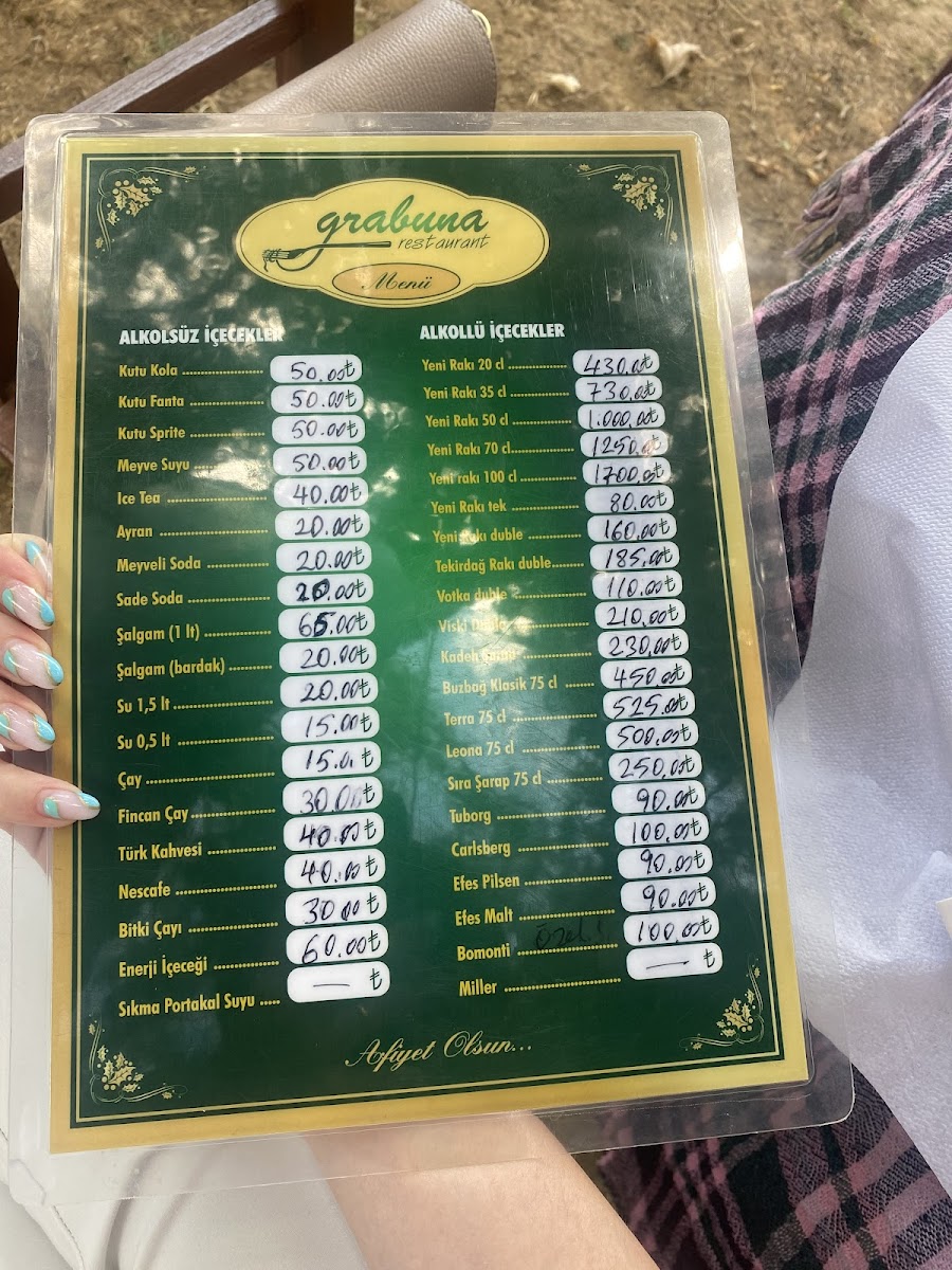 Menu Grabuna-3