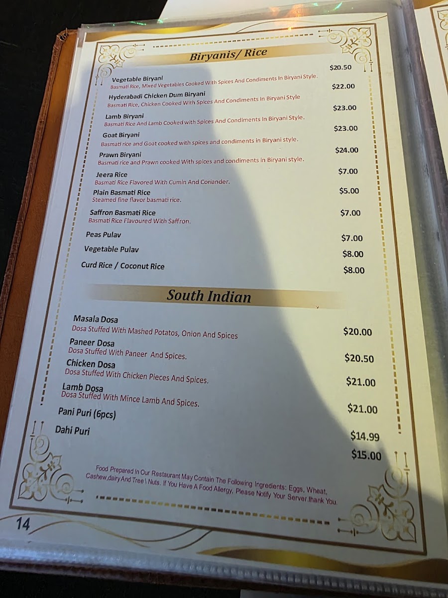 Menu Grace Of India Restaurant & Bar Fine Dining-4