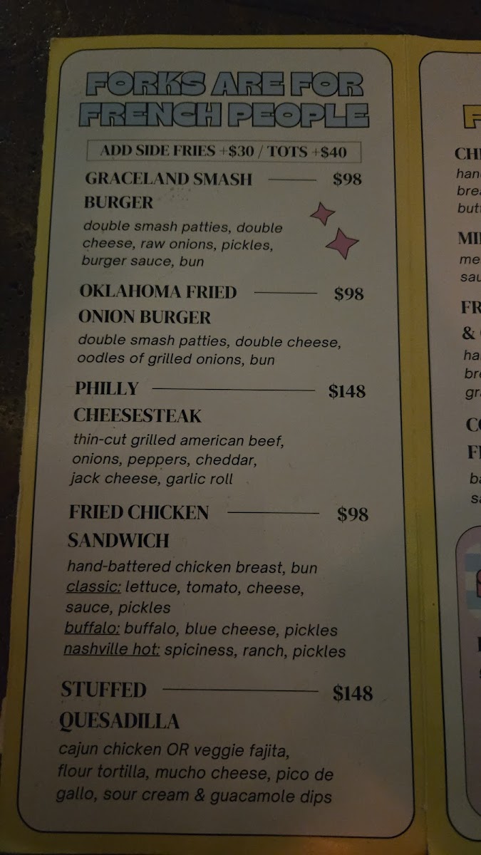 Menu Graceland-3