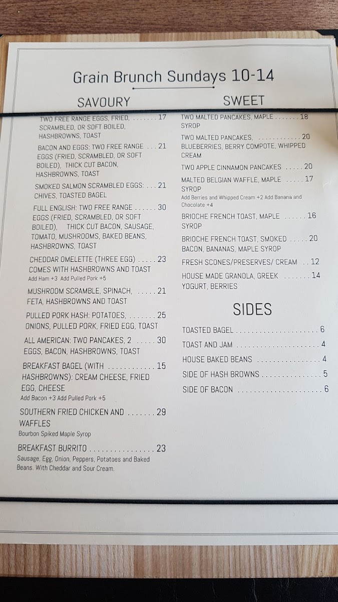 Menu Grain Craft Bar & Restaurant-7