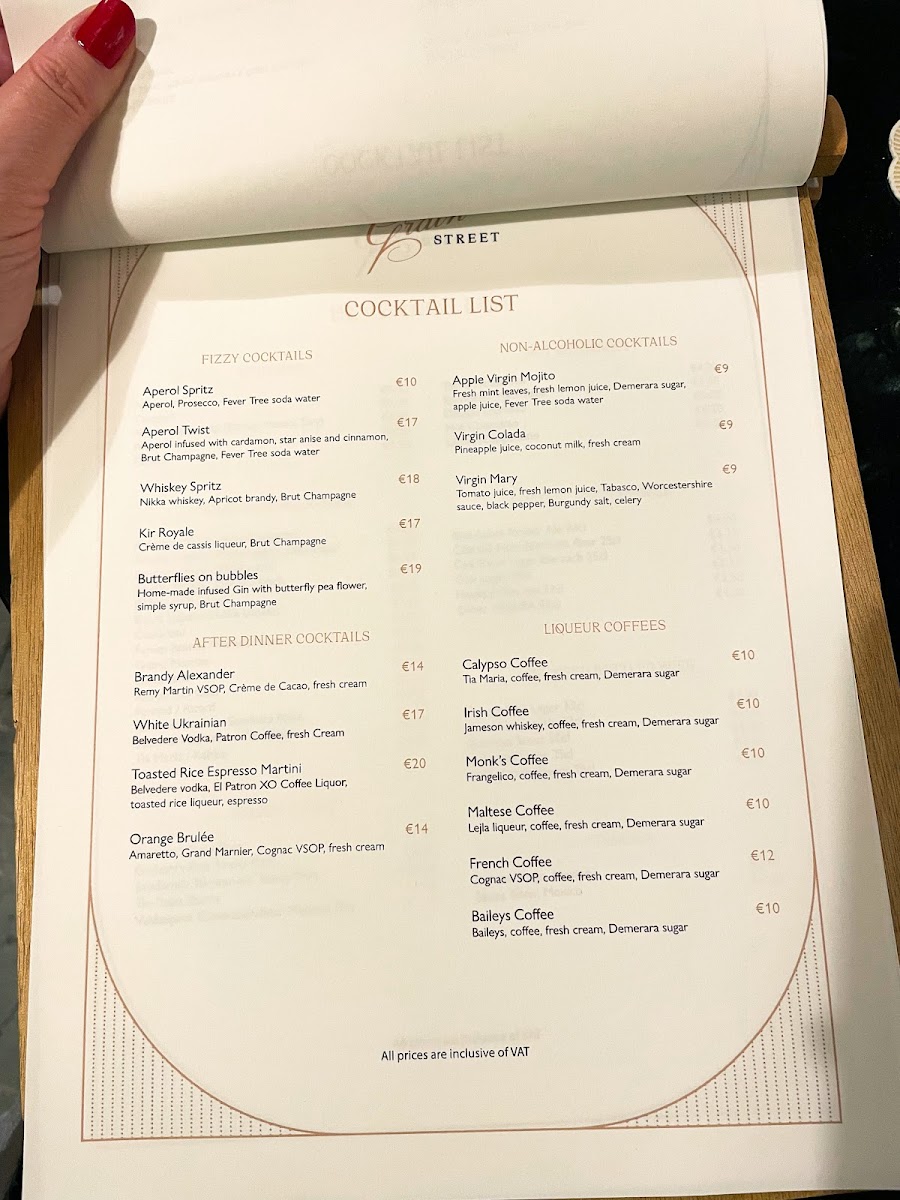 Menu Grain Street-10