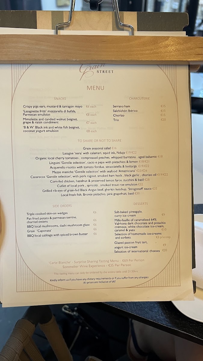 Menu Grain Street-4