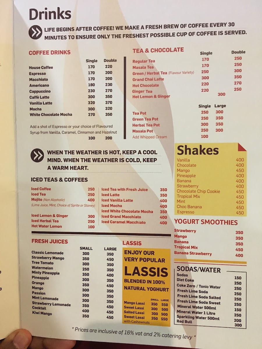 Menu Grand Cafe And Indian Cuisine-1