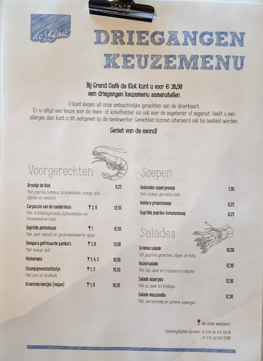 Menu Grand Café De Klok - Patisserie-1