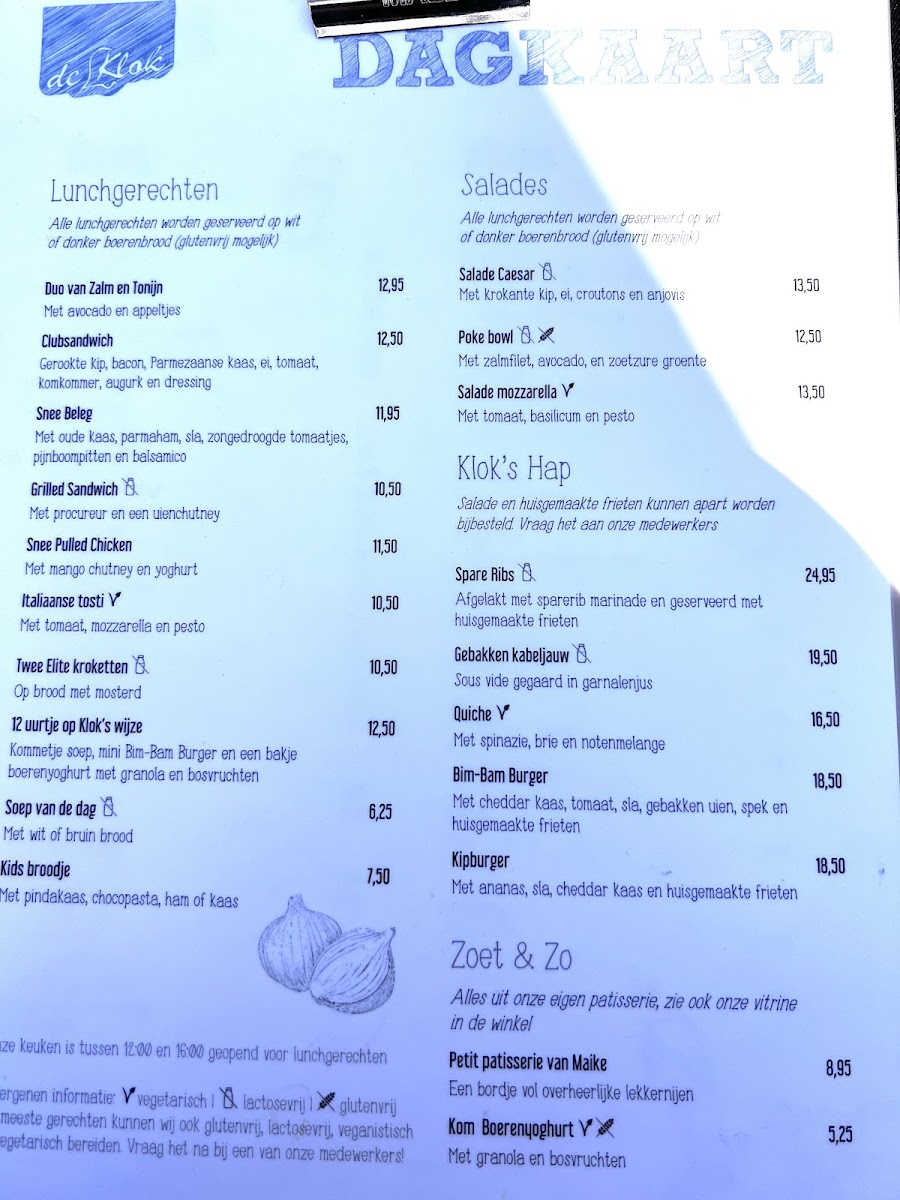 Menu Grand Café De Klok - Patisserie-3