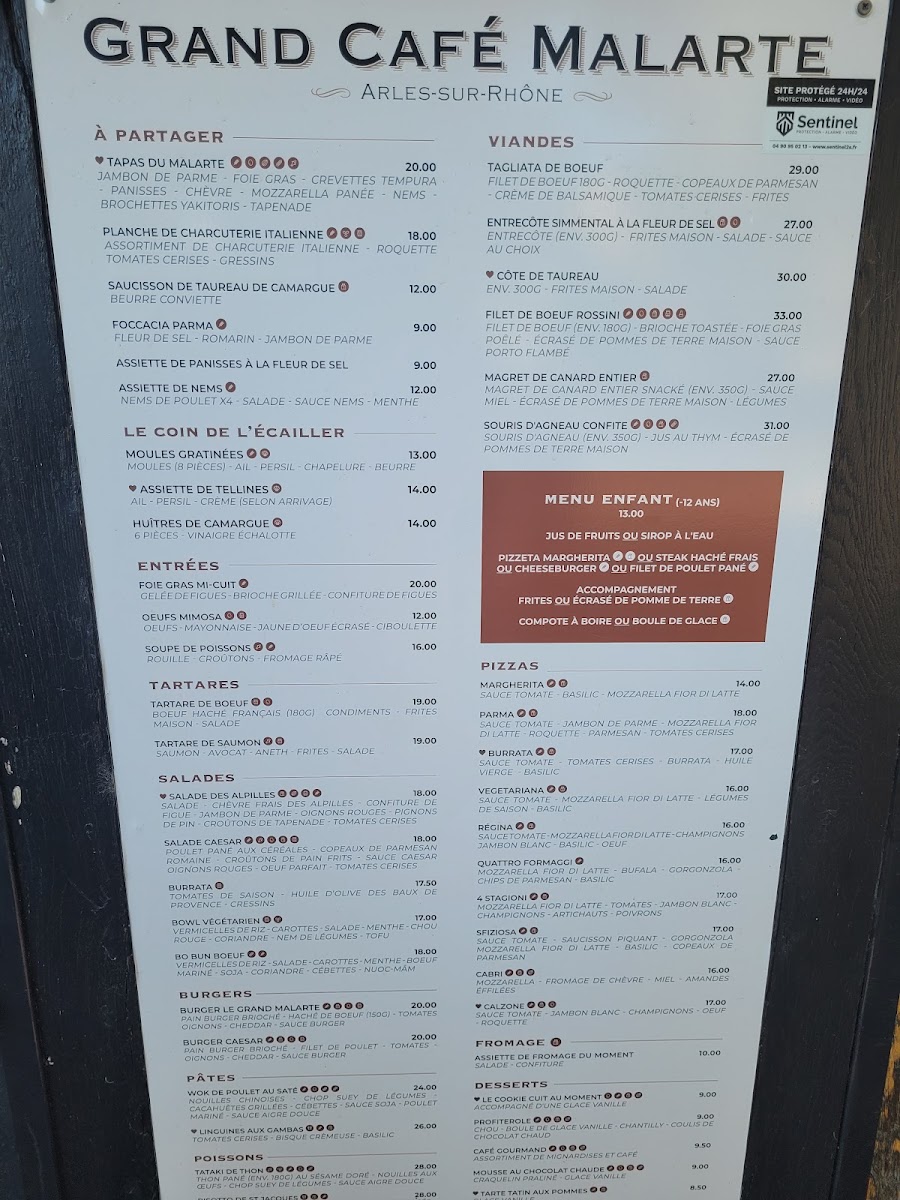 Menu Grand Café Malarte - Restaurant Arles-4
