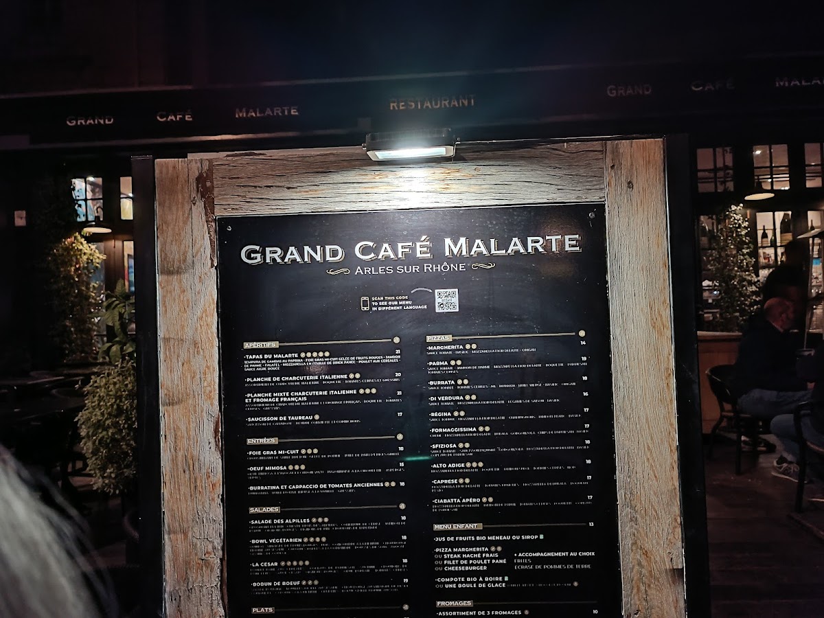 Menu Grand Café Malarte - Restaurant Arles-5