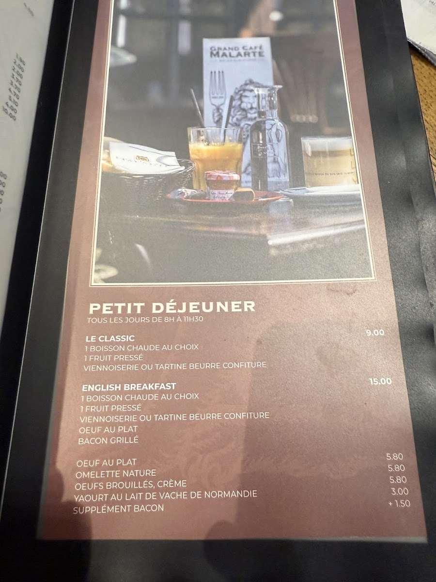 Menu Grand Café Malarte - Restaurant Arles-8
