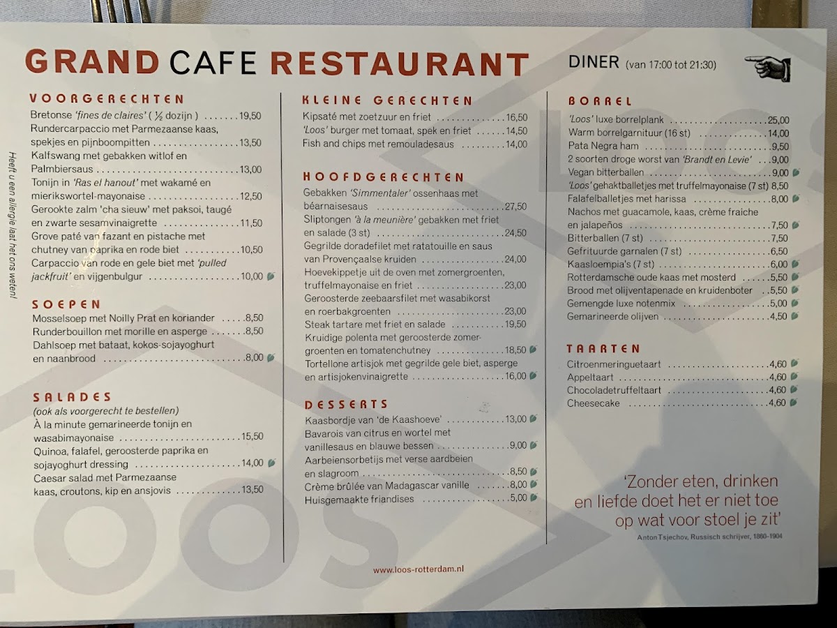 Menu Grand Café-Restaurant Loos-3
