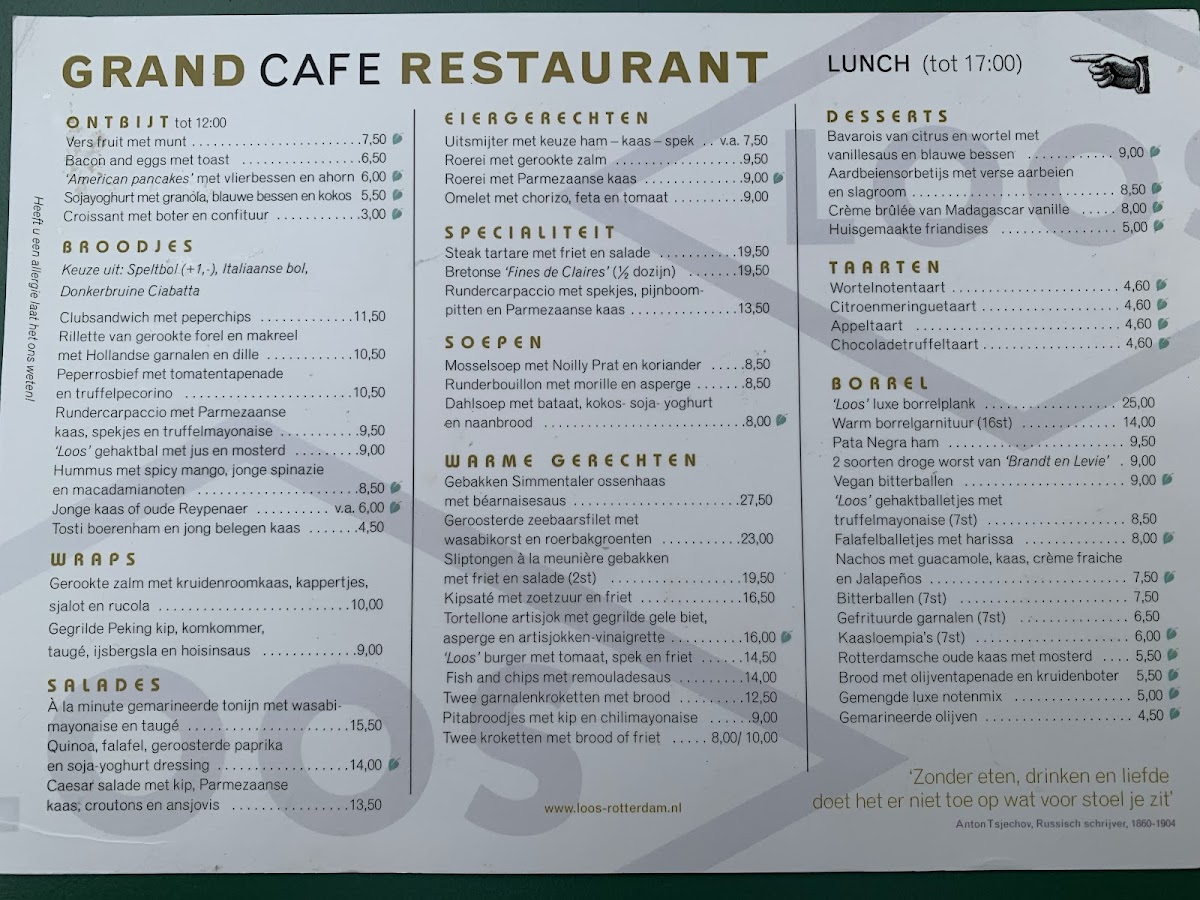 Menu Grand Café-Restaurant Loos-4