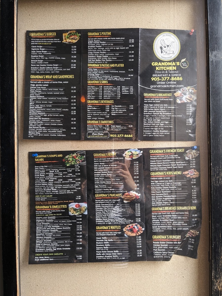 Menu Grandma's Kitchen-1