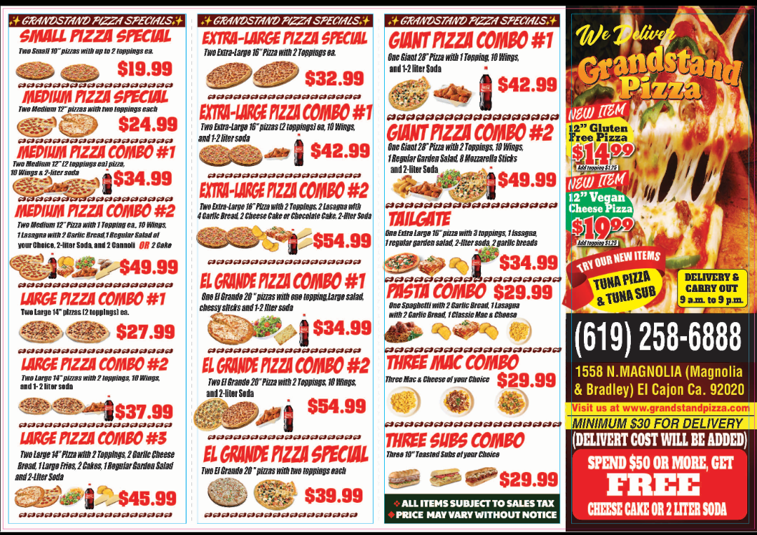 Menu Grandstand Pizza-5