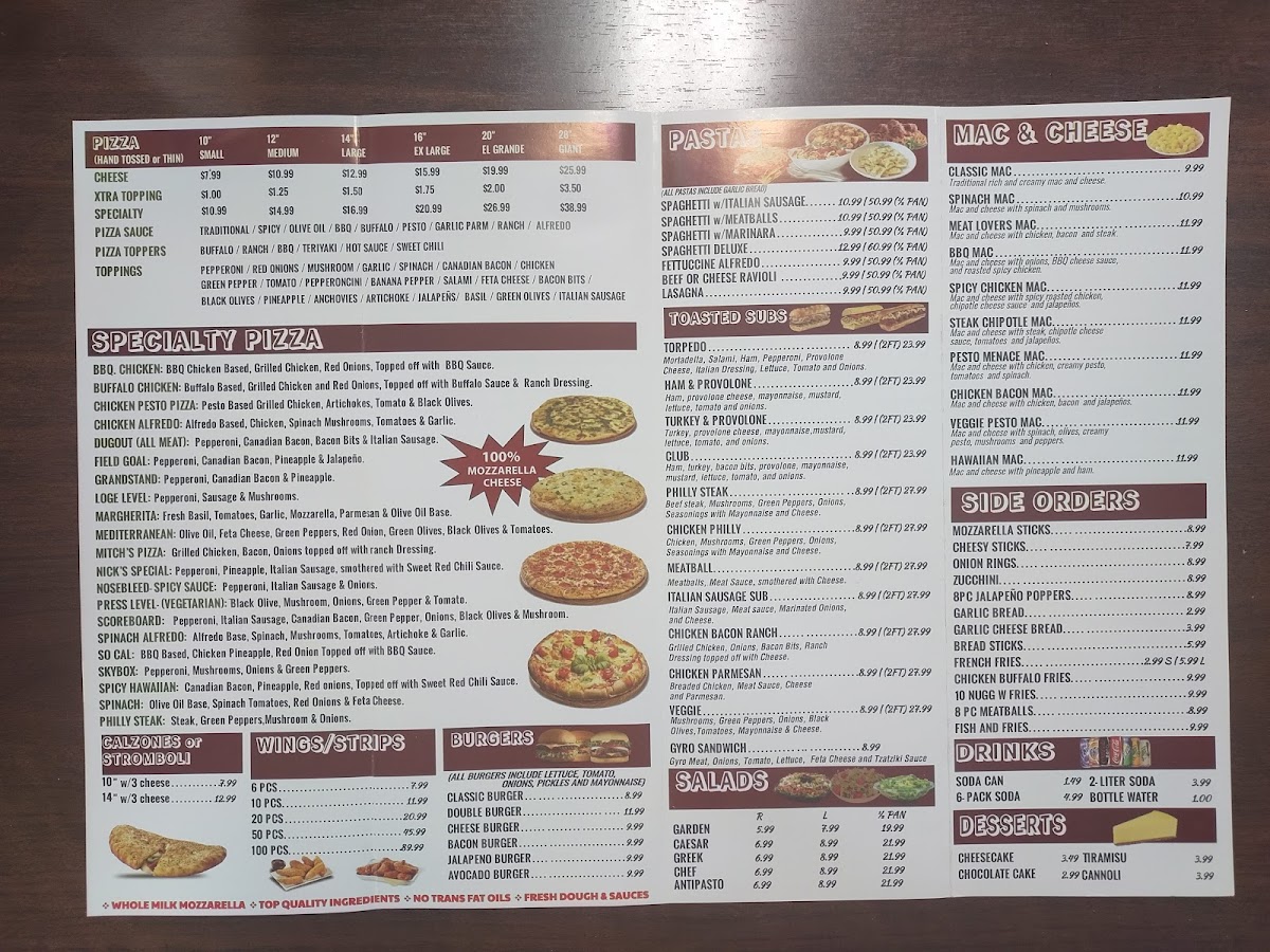 Menu Grandstand Pizza-8
